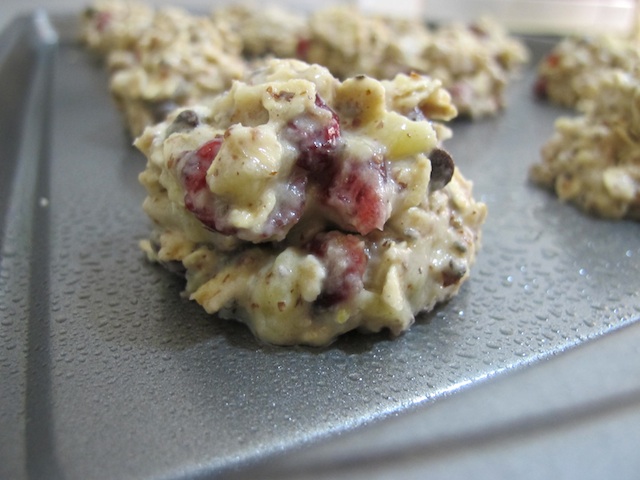 pre-baked chocolate cranberry cookies