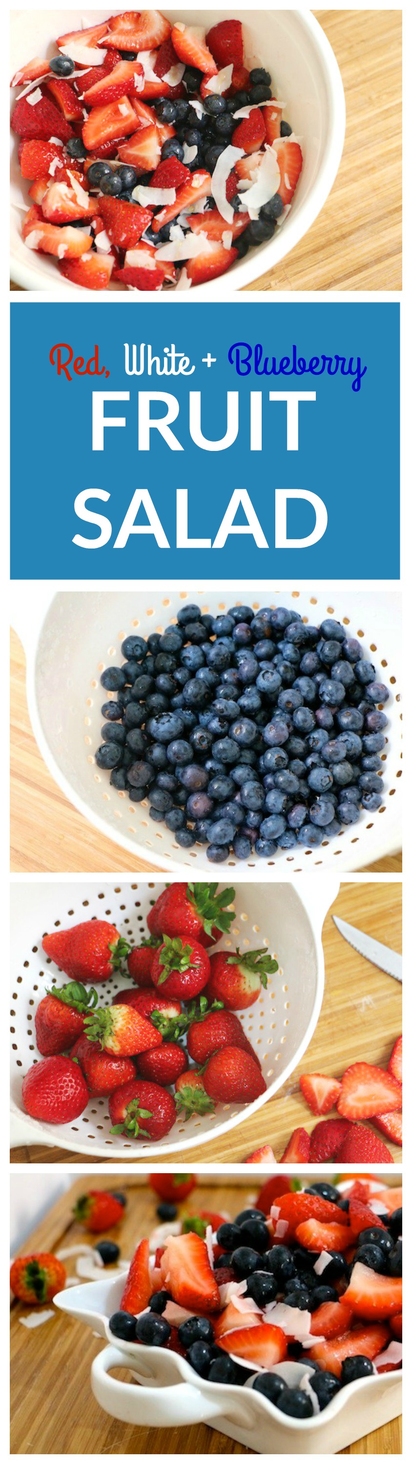 Red White Blueberry Fruit Salad