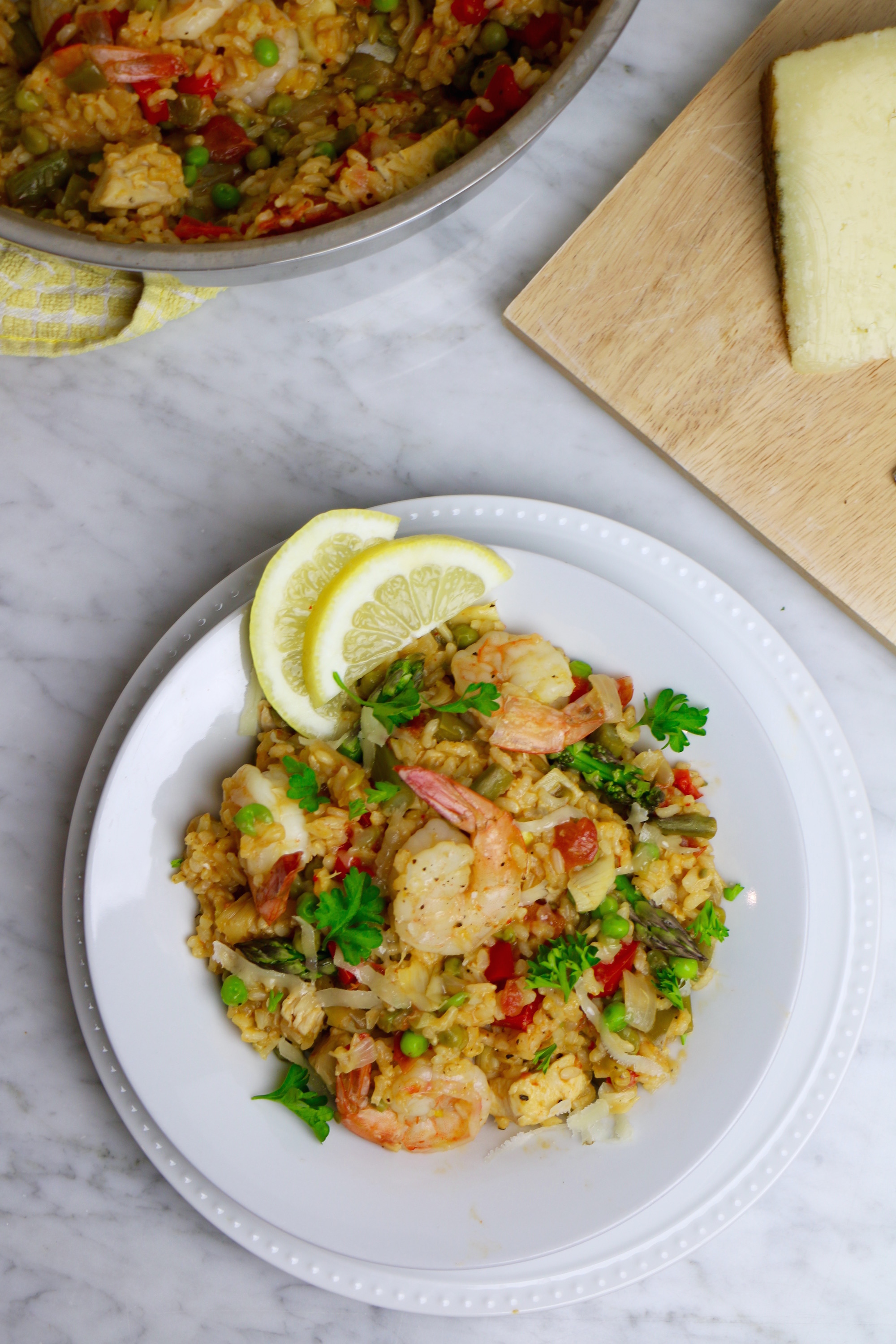 Healthy Chicken and Seafood Paella