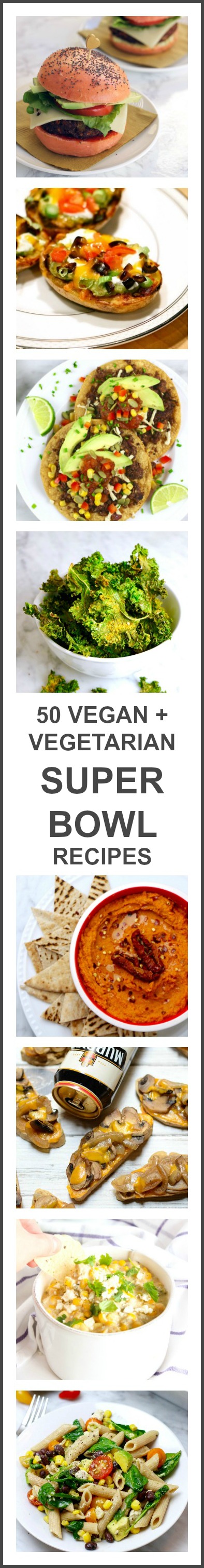 50 Vegan + Vegetarian Super Bowl Recipes