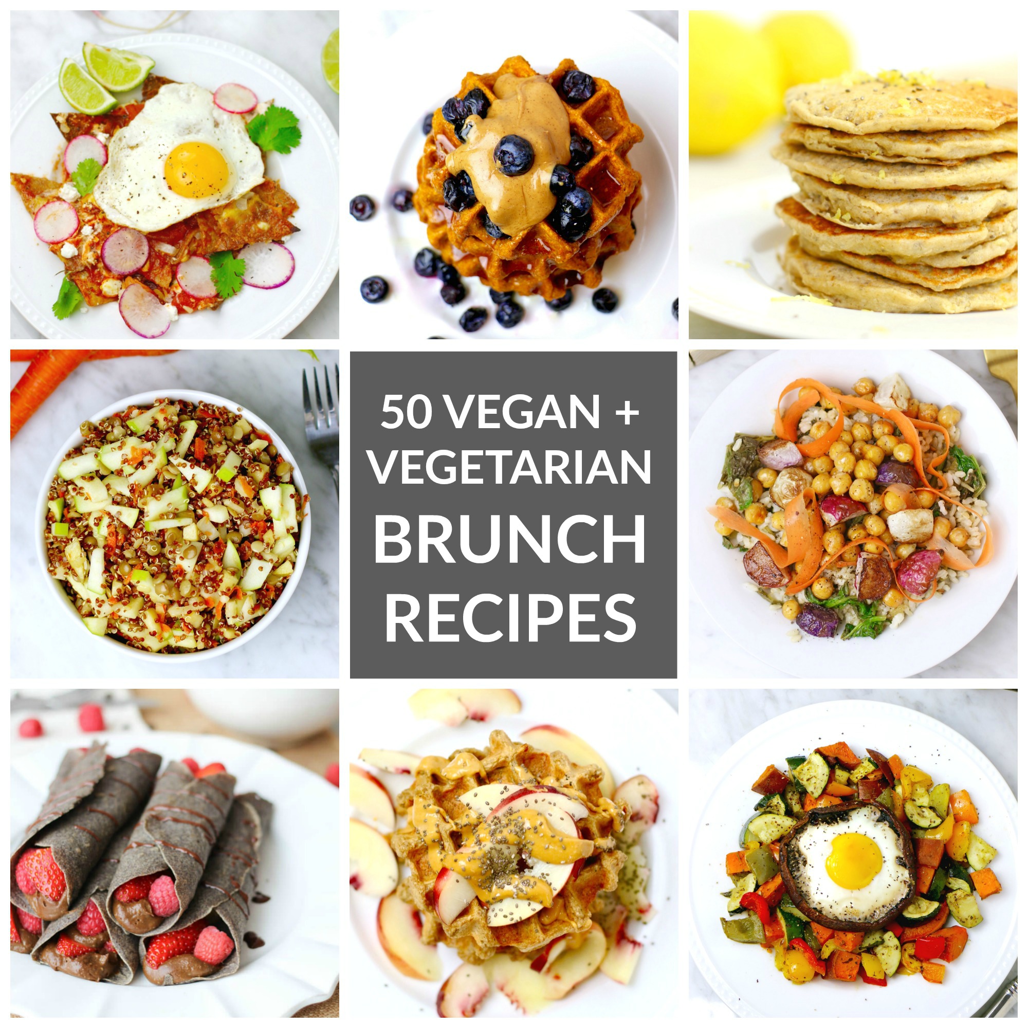 50 Vegan + Vegetarian Brunch Recipes for Mother's Day - delicious, nutritious vegan and vegetarian recipes perfect for your Moth