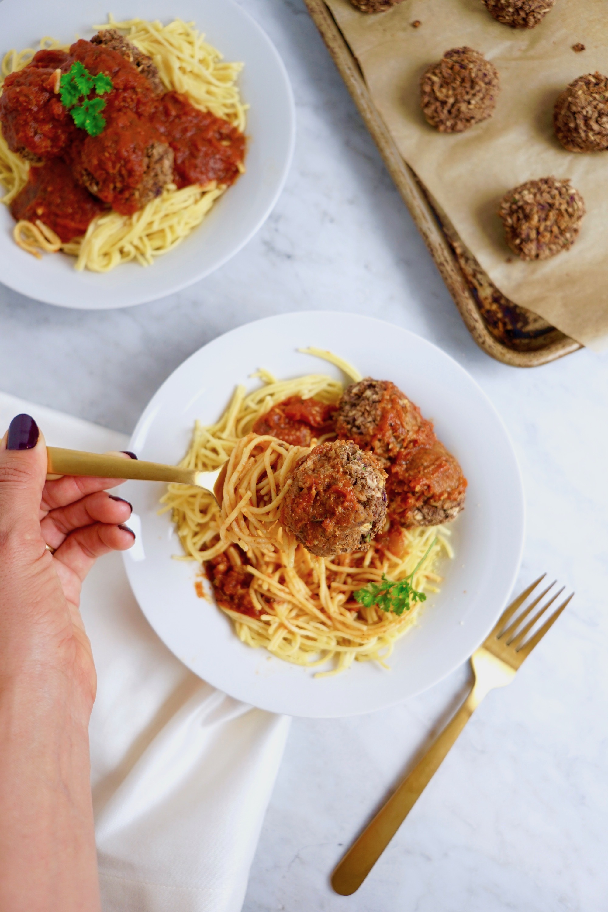 Easy Vegan Meatball Recipe Whitney E. RD