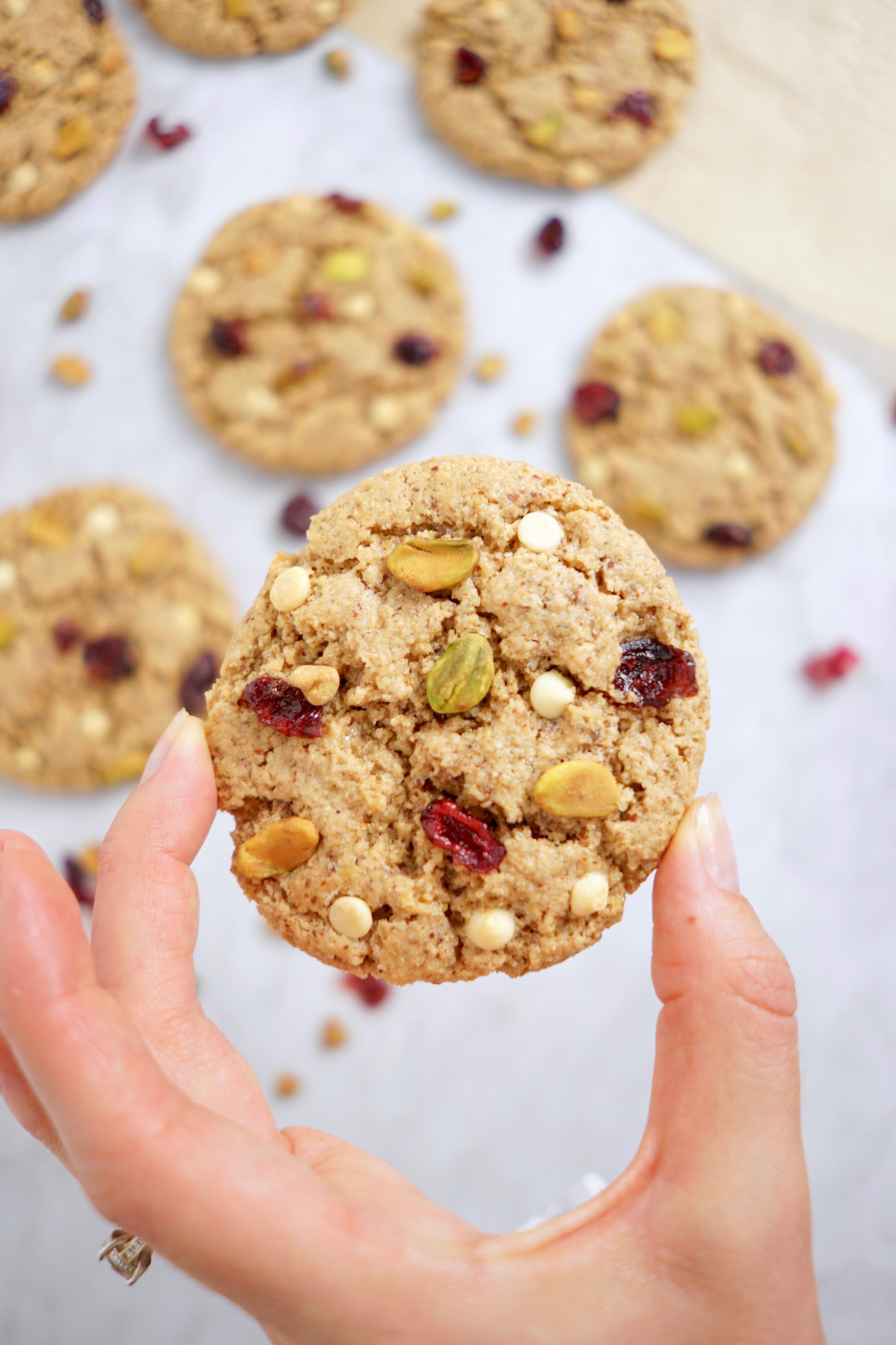 White Chocolate Cranberry Christmas Cookies Whitney E RD