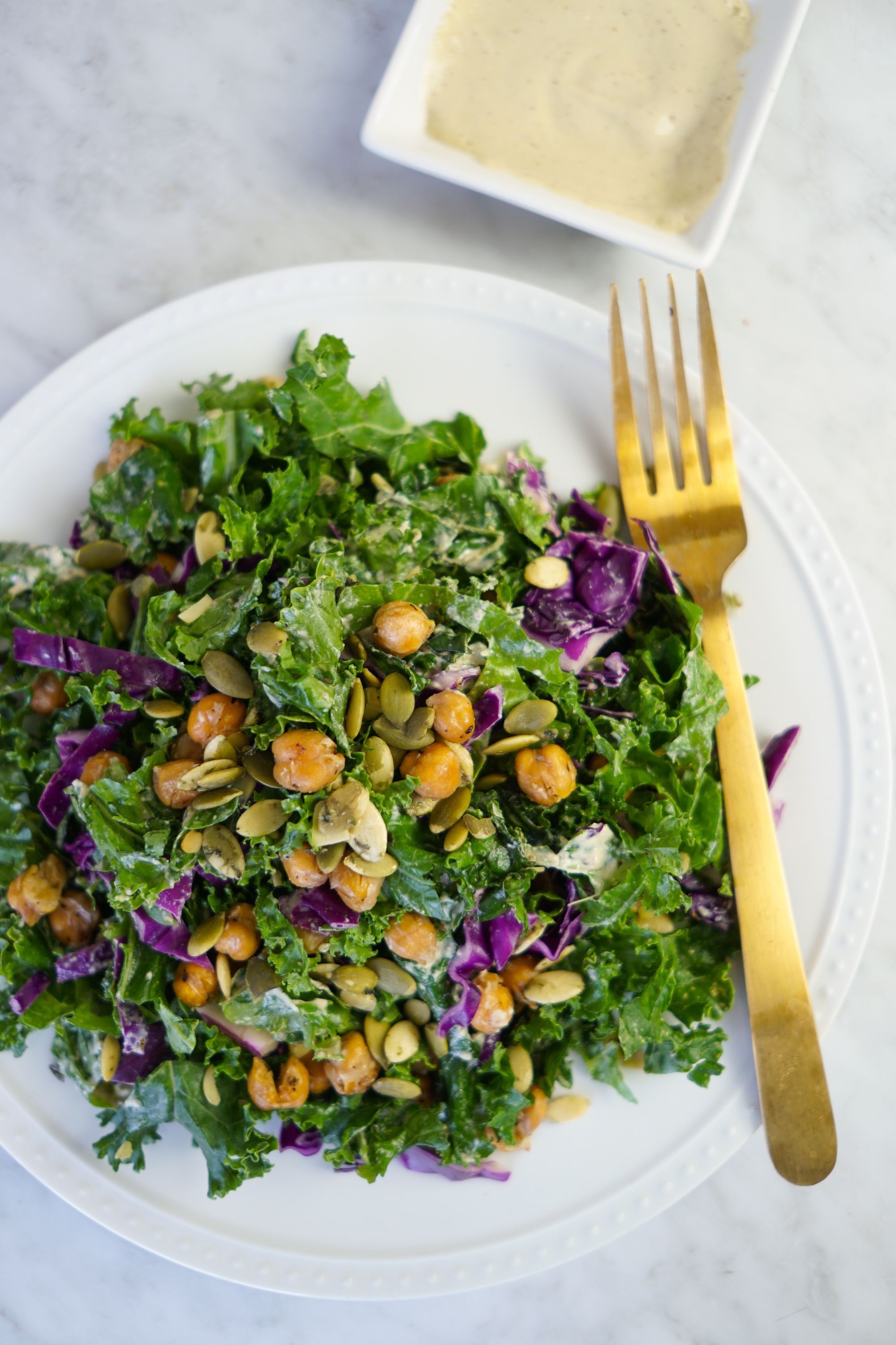 vegan kale caesar dressing Whitney E. RD
