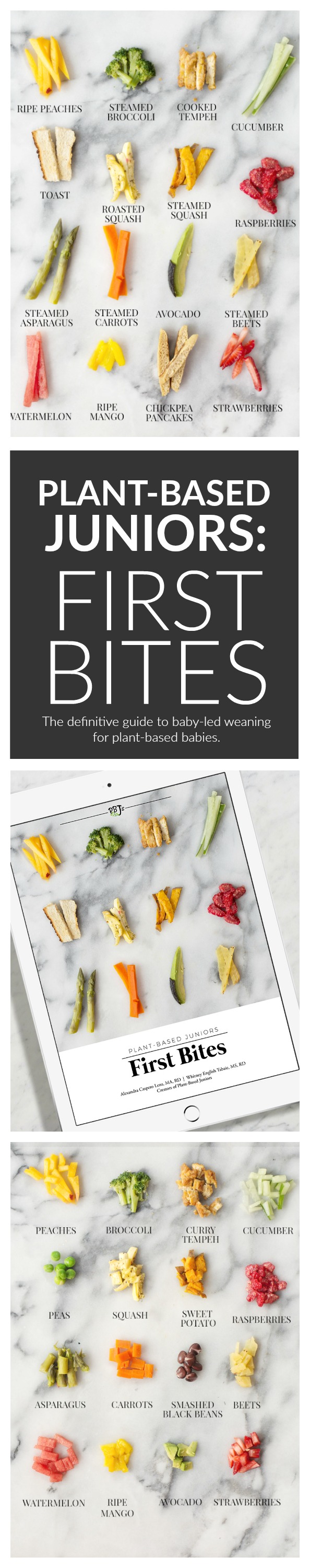 Plant-Based Juniors First Bites - the definitive guide to baby-led weaning for plant-based babies.