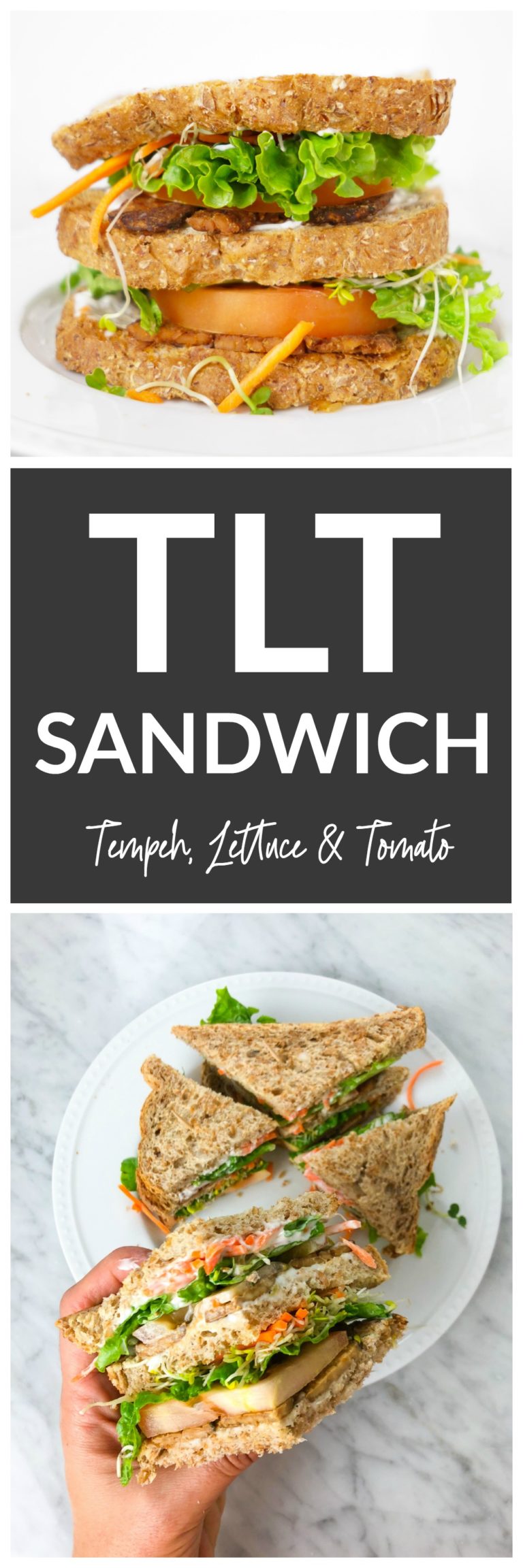 Tempeh, Lettuce & Tomato (TLT) Sandwich Whitney E. RD