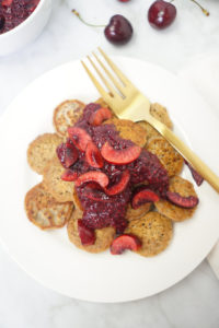 sweet cherry pancakes